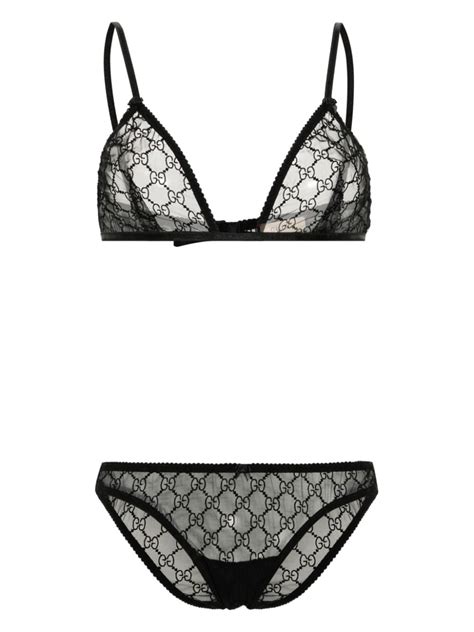 gucci tulle bra set|farfetch Gucci bras.